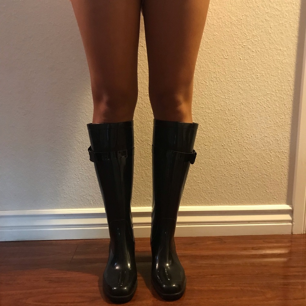 SOLD - Salvatore Ferragamo Tall Rain Boots - Picture 5 of 7
